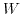 $W$