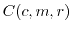 $c,r$
