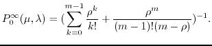 $r \rightarrow \infty,\ \rho < m$