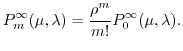 $\displaystyle =1-\Psi_{m,\infty}(t),$