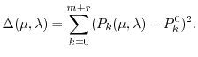 $P_{k}(\mu,\lambda)$