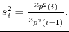$z_{p(i)}$