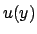 $u(y)$