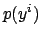 $p(y^i)$