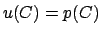 $u(C)=p(C)$