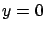 $y=0$