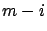 $m-i$