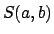 $S(a,b)$
