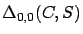 $\Delta_{0,0}(C,S)$