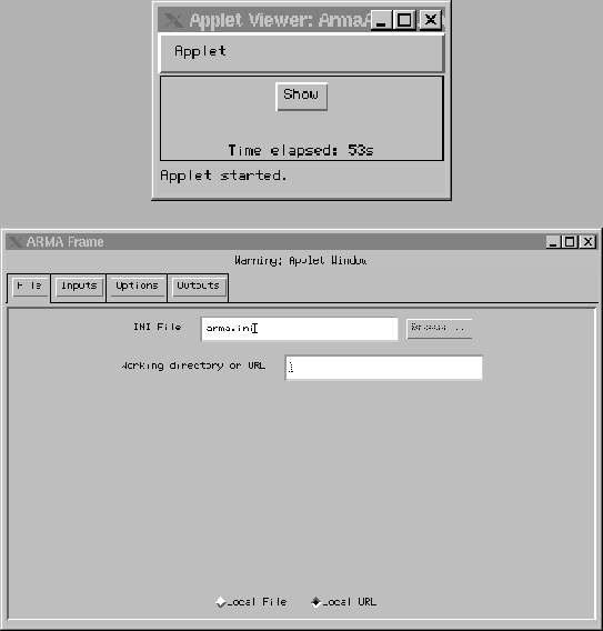 \begin{figure}\centerline{ \epsfig{file=arma.show.eps,height=4.0cm,width=6.0cm}
...
...rline{ \epsfig{file=arma.ini.eps,height=8.0cm,width=12cm}
}\protect\end{figure}
