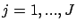 $j=1,...,J$