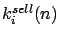 $k_i^{sell}(n)$
