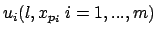 $u_i(l, x_{p_i}\ i=1,...,m)$