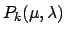 $P_k(\mu,\lambda)$