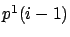 $p^1(i-1)$