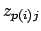 $z_{p(i)j}$