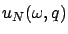 $u_N(\omega,q)$