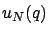$u_N(q)$