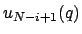 $u_{N-i+1}(q)$