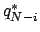 $q_{N-i}^*$