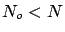 $N_o < N$