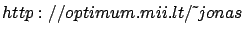 $http://optimum.mii.lt/\tilde{~}jonas$