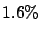 $1.6\%$