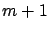 $m+1$