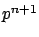 $p^{n+1}$