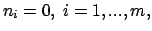 $n_i=0, \ i=1,...,m,$
