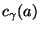 $c_{\gamma}(a)$