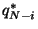 $q_{N-i}^*$