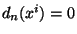 $d_n(x^i)=0$