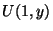 $U(1,y)$