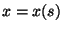 $x=x(s)$
