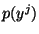 $p(y^j)$