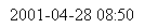 Text Box: 2001-04-28 08:50