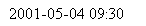 Text Box: 2001-05-04 09:30