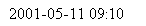 Text Box: 2001-05-11 09:10