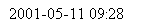 Text Box: 2001-05-11 09:28